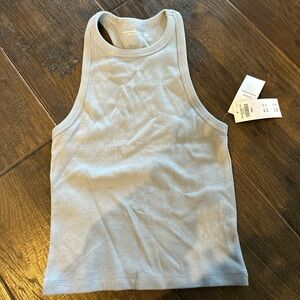 Abercrombie & Fitch Soft Gray Ribbed Top